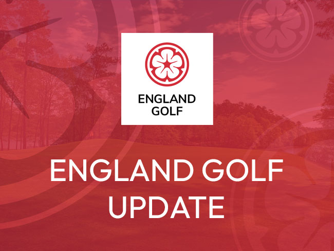 England Golf update