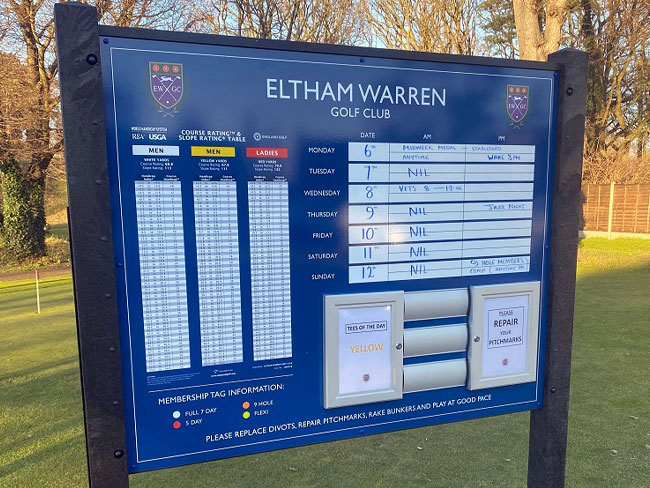 Eltham Warren GC grant