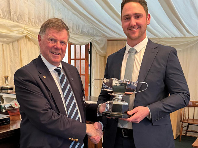 2025 Hinge Trophy Final winner Dan Cooke
