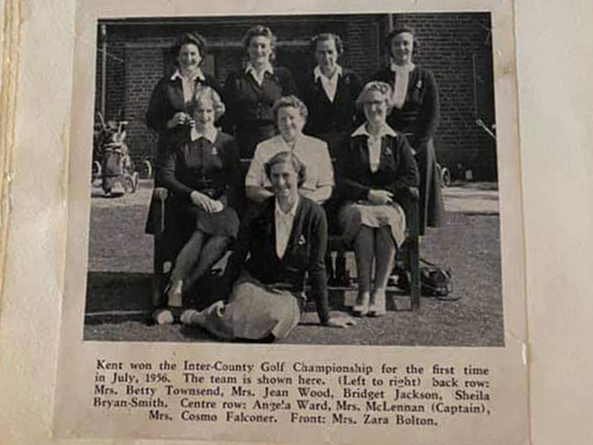 Kent win Ladies' County Championship (1956)